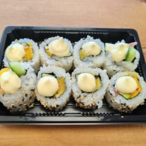 Mango, Apple,Avocado, Cucumber and Sesame Seeds Topped With Japanese Mayo