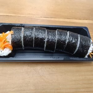 Full Size Sushi Roll With Colourful Fillings Avocado Cucumber Carrot Red Pepper