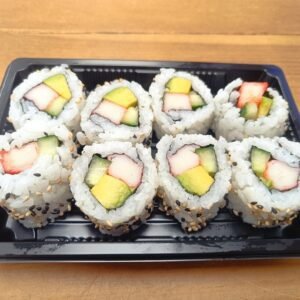 349. California Roll Crab Stick, Cucumber, Avocado and Sesame Seeds
