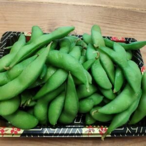Salted Edamame In Pod (Young Soybeans) Seasoned With Sea Salt