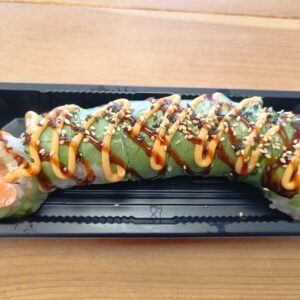 Lettuce  Cucumber  Cream Cheese  Avocado  Topped With Teriyaki Sauce, Spicy Mayo & Sesame Seeds