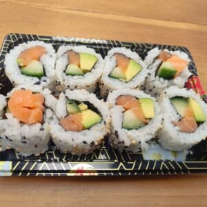 353. Salmon Roll Salmon, Cucumber, Avocado and Sesame Seeds