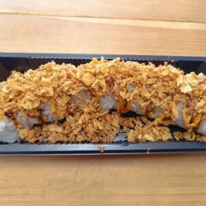 Tuna, Cucumber, Avocado, Topped With Spicy Mayo, Teriyaki Sauce & Crispy Onion