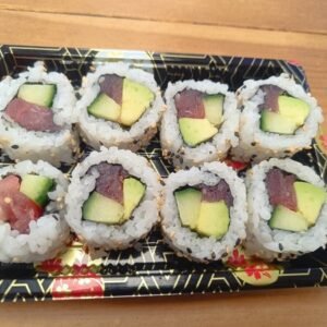 355. Tuna Roll Tuna, Cucumber, Avocado and Sesame Seeds