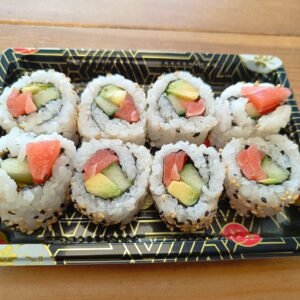 Vegan Tuna, Cucumber, Avocado and Sesame Seeds